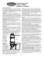 Preview for 37 page of Ashland AGP200 Series Operation, Performance, Specifications And Parts Manual