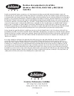 Preview for 52 page of Ashland ANC1000 Operation, Performance, Specifications And Parts Manual