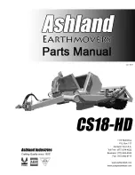 Ashland CS18-HD Parts Manual preview