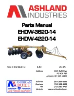 Ashland EHDW-3620-14 Parts Manual preview