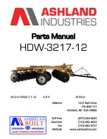 Ashland HDW-3217-12 Parts Manual preview