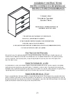 Preview for 21 page of Ashley 208751 Assembly Instructions Manual