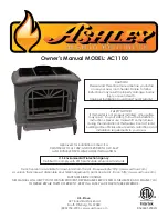 Предварительный просмотр 1 страницы Ashley AC1100 Owner'S Manual