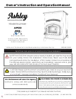 Ashley AP130 Owner’S Instruction And Operation Manual preview