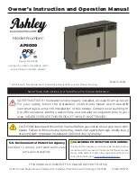 Предварительный просмотр 1 страницы Ashley AP5000 Owner’S Instruction And Operation Manual