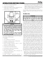 Preview for 11 page of Ashley AP5710 Owner’S Instruction And Operation Manual