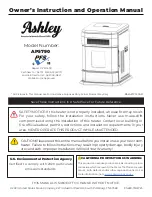 Предварительный просмотр 1 страницы Ashley AP5790 Owner’S Instruction And Operation Manual