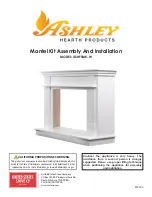 Preview for 1 page of Ashley ASHFSMK-W Assembly And Installation Manual