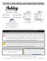 Preview for 1 page of Ashley AW1120E-BL Owner’S Instruction And Operation Manual