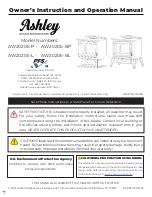 Ashley AW2020E-BL Owner’S Instruction And Operation Manual preview