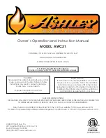 Ashley AWC31 Owner'S Operation And Instruction Manual preview