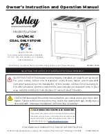 Ashley BCAC Owner’S Instruction And Operation Manual preview