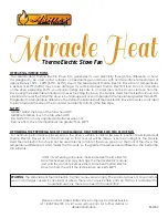 Ashley Miracle Heat Operating Instructions preview