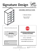 Preview for 1 page of Ashley Signature Design 108735 Assembly Instructions Manual