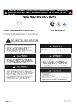 Preview for 2 page of Ashley Signature Design P655-901 User Manual