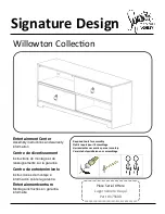 Ashley Signature Design Willowton 175680 Assembly Instructions And Warranty Information preview