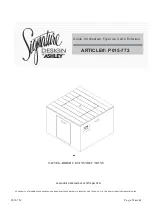 Preview for 15 page of Ashley Signature P015-772 Instructions Manual