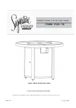 Preview for 1 page of Ashley Signature P325-776 User Manual