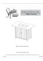 Предварительный просмотр 1 страницы Ashley Signature P556-665 User Manual