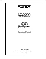 Ashly 3.24CL-d Operating Manual предпросмотр