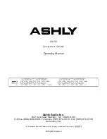 Предварительный просмотр 1 страницы Ashly CLX-52 Operating Manual