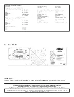 Предварительный просмотр 2 страницы Ashly FTX-2001 Specifications