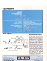 Preview for 2 page of Ashly Gated Compressor/Limiter CG-85E Brochure & Specs