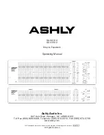 Предварительный просмотр 1 страницы Ashly GQX-1502 Operating Manual