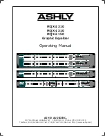 Ashly MQX-1310 Operating Manual preview