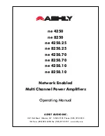 Ashly ne 4200.10 Operating Manual предпросмотр