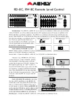 Preview for 1 page of Ashly RD-8C Brochure & Specs