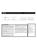 Предварительный просмотр 1 страницы Ashly SRA-4075 Technical Notes & Specifications