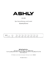 Ashly VCM-88C Operating Manual предпросмотр