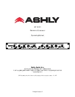 Предварительный просмотр 1 страницы Ashly XR-1001 Operating Manual