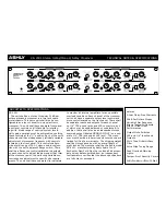 Preview for 1 page of Ashly XR-2001 Technical Notes & Specifications