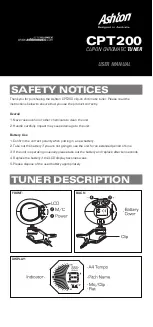 Ashton CPT200 User Manual предпросмотр