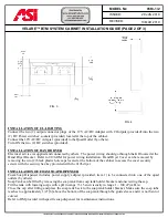 Preview for 2 page of ASI VELARE 0663-1 Installation Manual