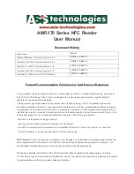 ASIS Technologies AMR171 User Manual preview