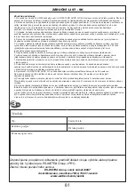 Preview for 61 page of Asist AE3KS35DN Instructions For Use Manual