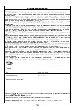 Preview for 78 page of Asist AE3VK20DN Instructions For Use Manual