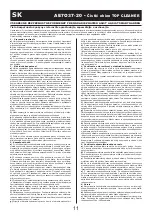 Предварительный просмотр 11 страницы Asist AE7037-20 Instructions For Use Manual