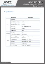 Preview for 2 page of ASIT ASIT-DT216L User Manual