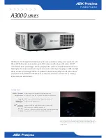 Preview for 1 page of Ask Proxima A3000 Series Brochure