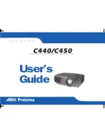 Preview for 1 page of Ask Proxima C440 User Manual