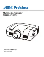 Ask Proxima E1655U Owner'S Manual preview