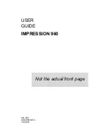 Preview for 1 page of Ask Proxima Impression 960 User Manual