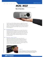 Preview for 1 page of Ask Proxima M20 Brochure