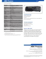 Preview for 2 page of Ask Proxima M6 Technical Specifications