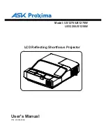 Preview for 1 page of Ask Proxima US1275 User Manual