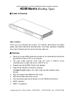 Preview for 3 page of Ask Technology HDMX0008M1 Operating Instructions Manual